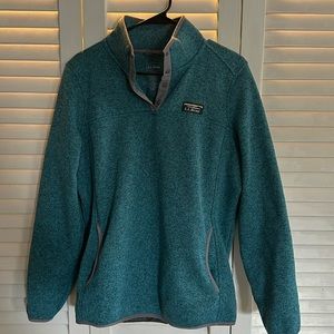 LL Bean Women’s teal fleece, size large